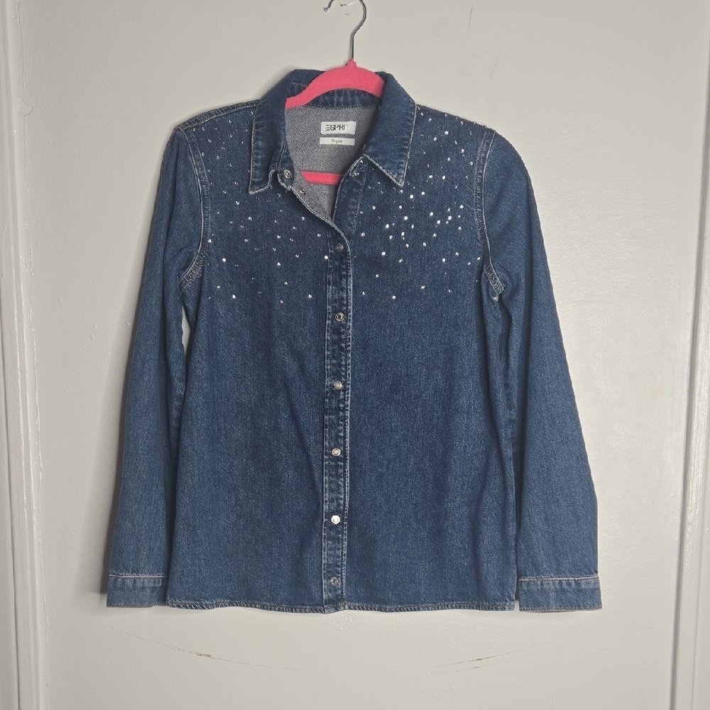 NWT Espirit Denim Shirt Sz S